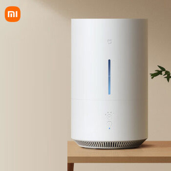 米家小米无雾加湿器2Lite卧室家用办公室婴儿孕妇330ml/h快速加湿紫外线除菌纯净式轻音上加水	